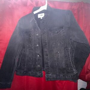 Men’s fashion, nova, jean jacket, black, extra large pet free home smoke-free